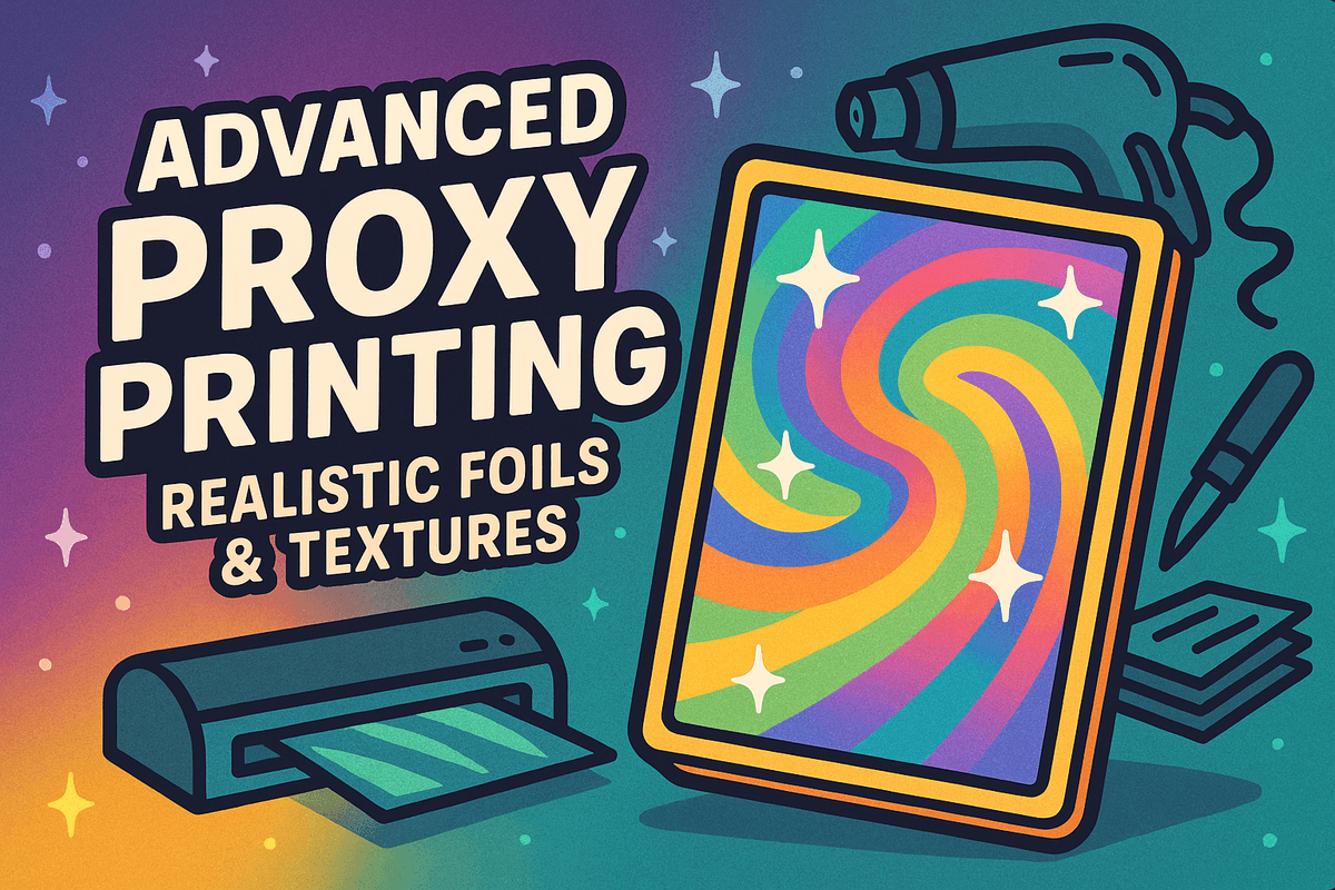 Advanced Proxy Printing: Beyond Stickers - Achieving Realistic Foils & Textures