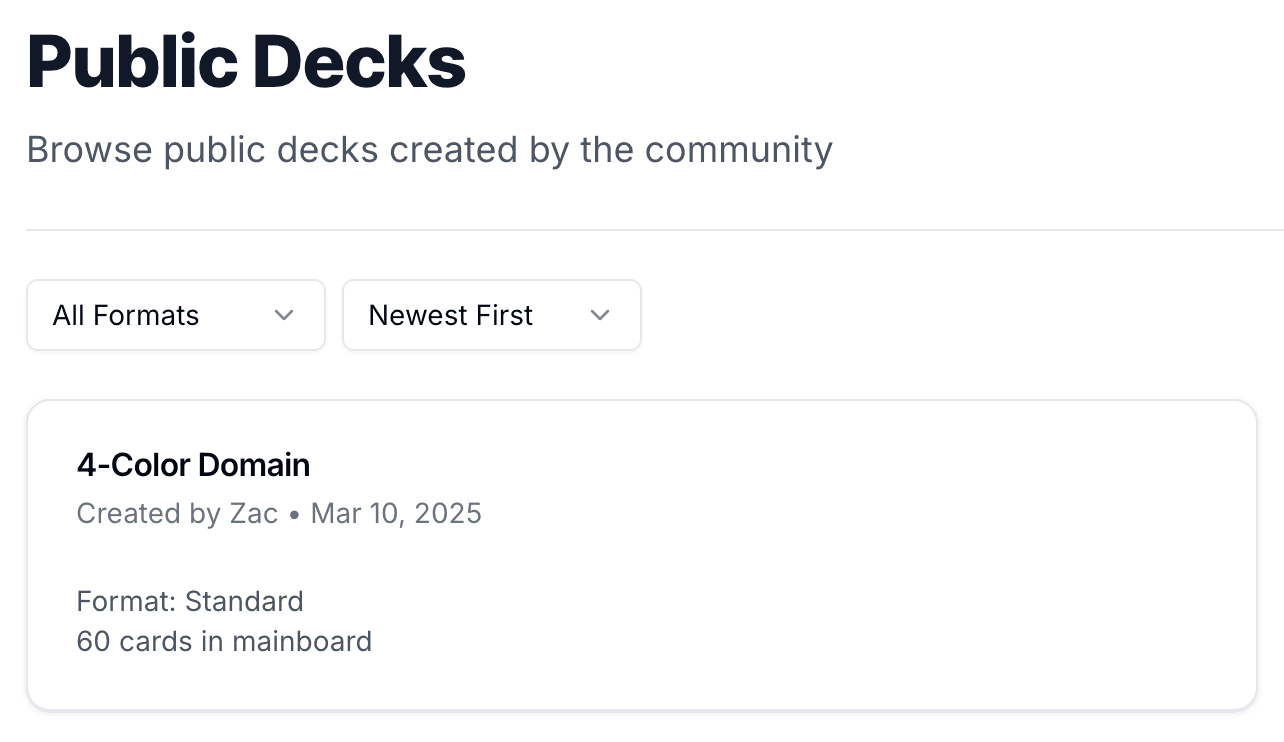 Deck Builder