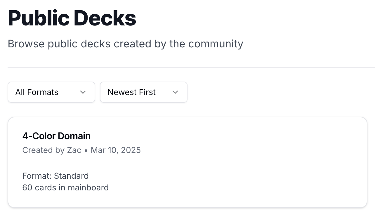 Deck Builder